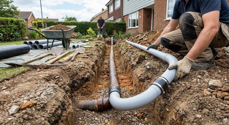 Underground Drain Installation in Tuscaloosa, AL