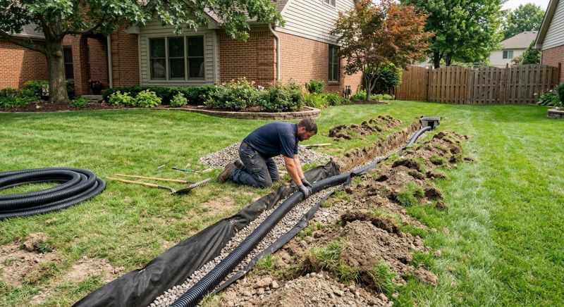 Wet Yard Drainage in Tuscaloosa, AL